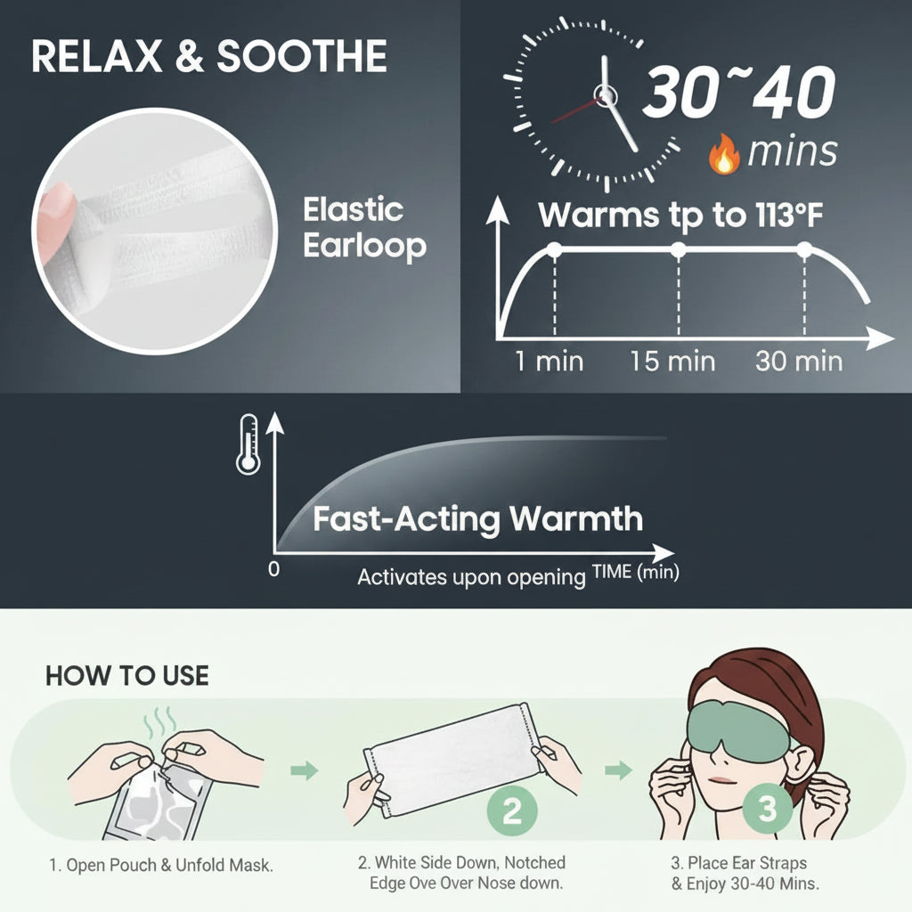 Steam Eye Mask Pack of 2